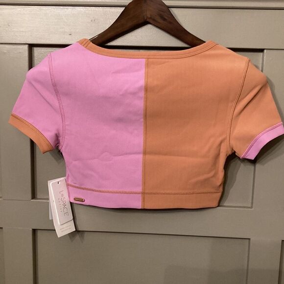 L Space Revolutions Ribbed Colorblock Crop Top Size Medium New NWT - Picture 9 of 11
